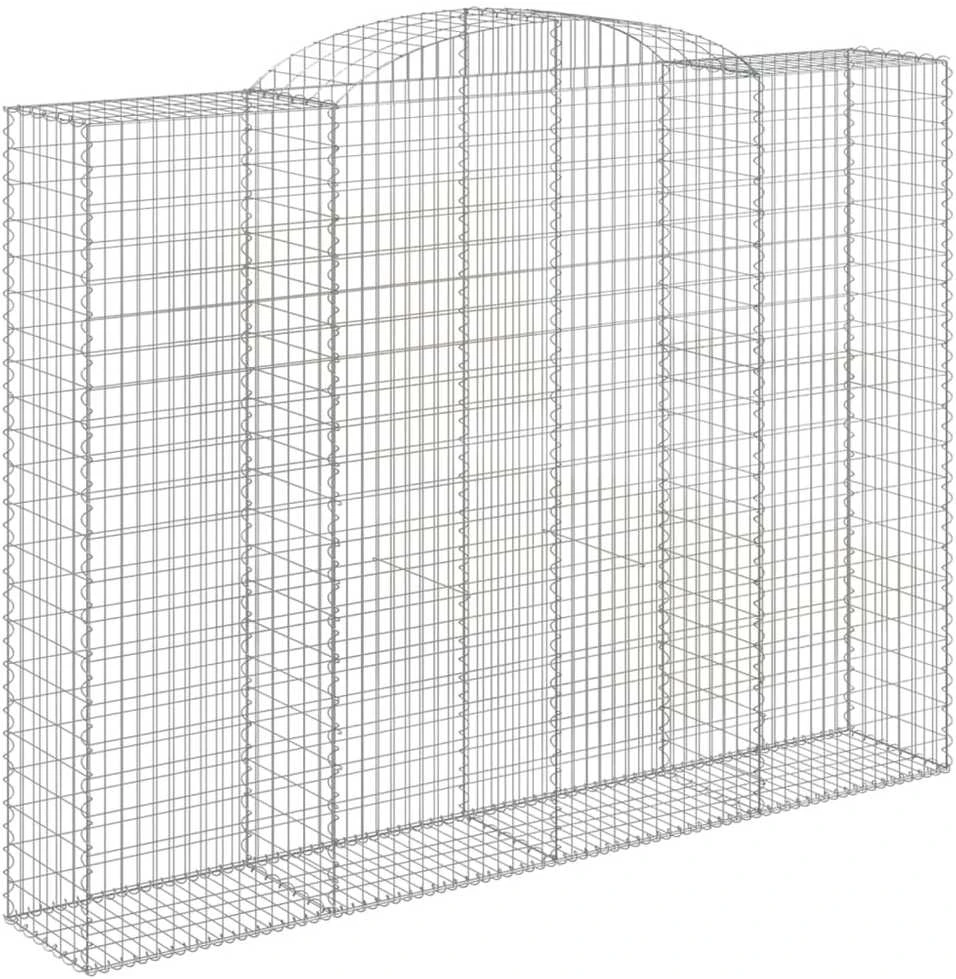 Išlenkti gabiono krepšiai, 8vnt., 300x50x220/240cm, geležis