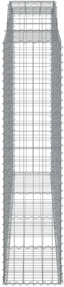 Išlenkti gabiono krepšiai, 9vnt., 300x50x200/220cm, geležis