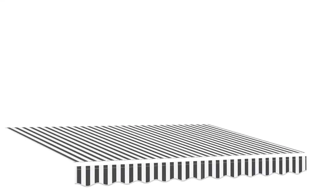 Ištraukiama markizė, antracito ir baltos spalvos, 3x2,5 m, audinys ir aliuminis