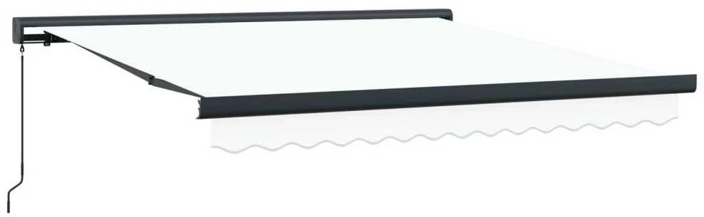 Ištraukiama markizė Balta 350 x 250 cm Audinys ir metalas