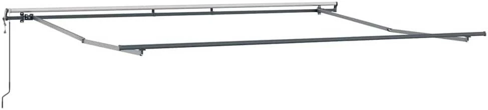 Ištraukiama markizė Balta 400 × 300 cm Audinys ir aliuminis