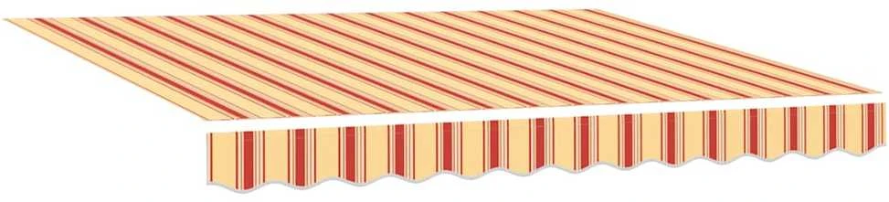 Ištraukiama markizė, geltona/balta, 3x2,5m, audinys/aliuminis