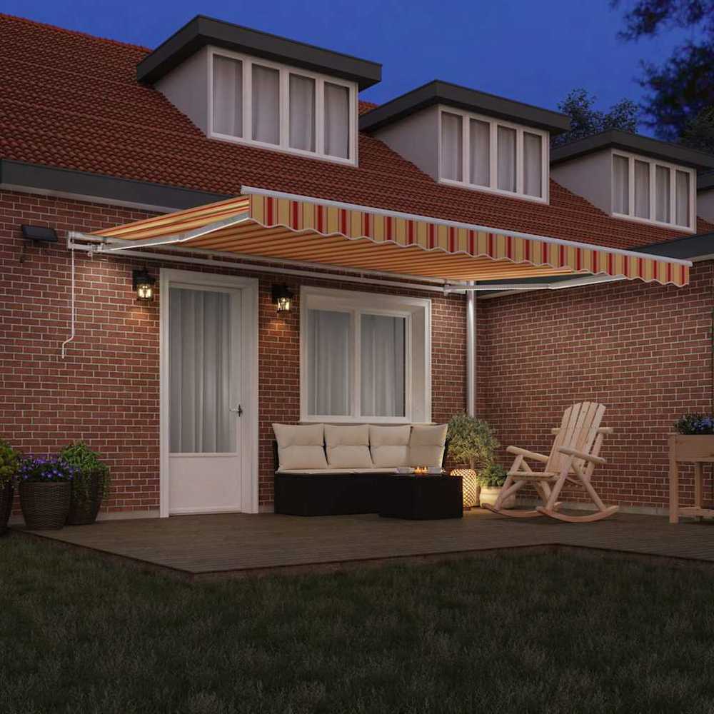 Ištraukiama markizė Geltona ir Oranžinė 450 × 350 cm