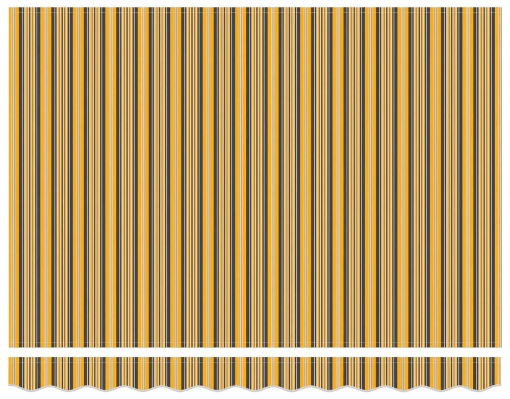 Ištraukiama markizė Geltonas ir Pilkas 250 x 200 cm audinys
