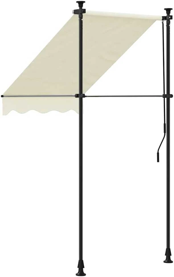 Ištraukiama markizė, kreminė, 150x150cm, audinys ir plienas