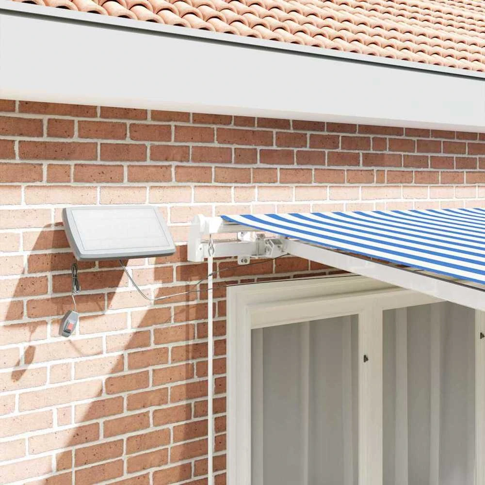 Ištraukiama markizė Mėlyna ir balta 350 x 250 cm