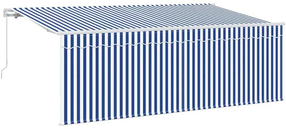Ištraukiama markizė Mėlyna ir balta 400 x 200 cm
