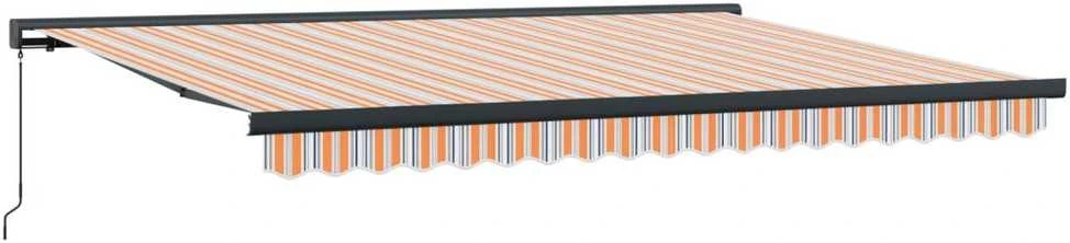 Ištraukiama markizė Oranžinė ir pilka 400 × 300 cm