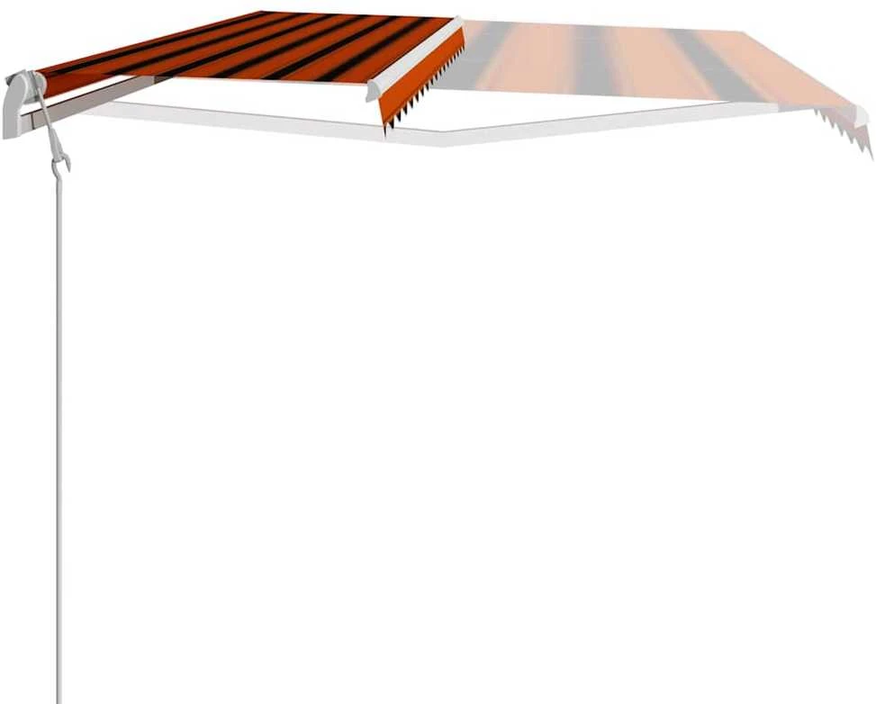 Ištraukiama markizė, oranžinė ir ruda, 400x300cm, automatinė