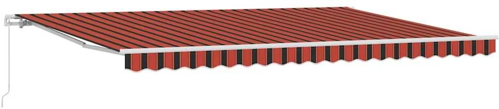 Ištraukiama markizė Oranžinė ir ruda 500 × 350 cm