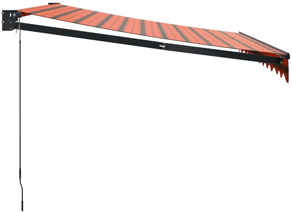 Ištraukiama markizė, oranžinė/ruda, 3,5x2,5m, audinys/aliuminis