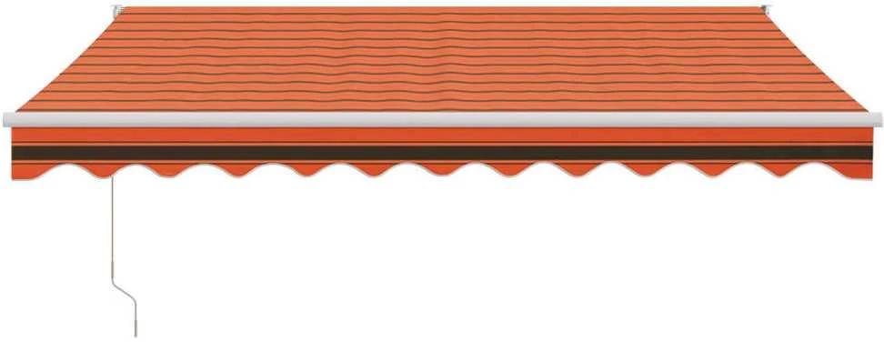 Ištraukiama markizė, oranžinė/ruda, 3,5x2,5m, audinys/aliuminis