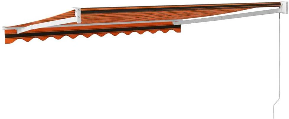 Ištraukiama markizė, oranžinė/ruda, 3,5x2,5m, audinys/aliuminis