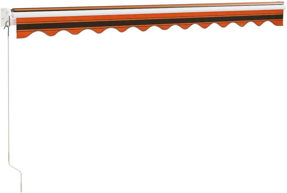 Ištraukiama markizė, oranžinė/ruda, 3,5x2,5m, audinys/aliuminis