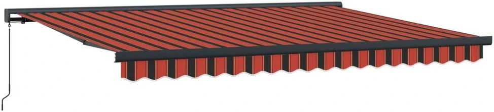 Ištraukiama markizė Oranžinis ir Juodas 400 × 300 cm