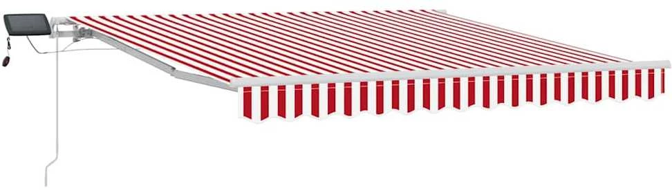 Ištraukiama markizė Raudona ir balta 350 x 250 cm