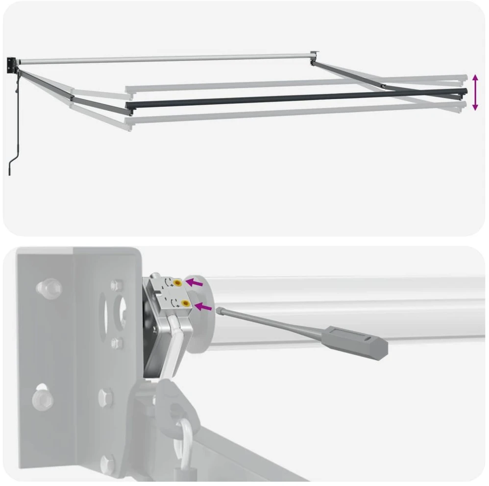 Ištraukiama markizė Smėlio 3 x 2,5 m Poliesteris ir Metalas