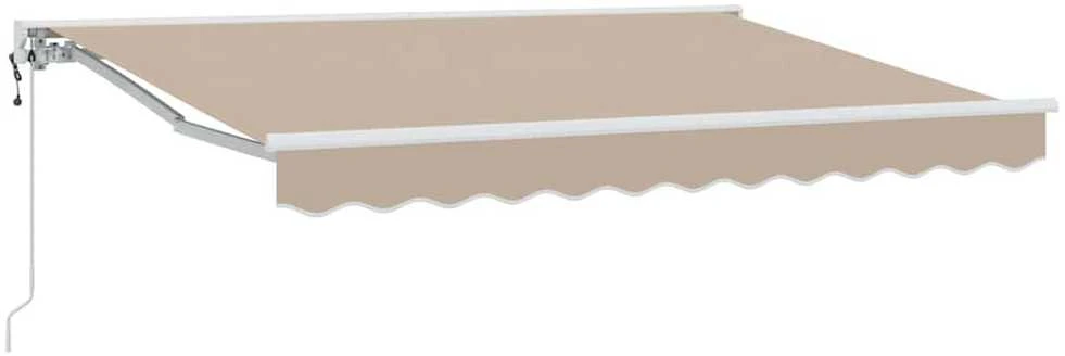 Markizės rėmas Smėlio 350 x 200 cm Poliesteris su PU danga
