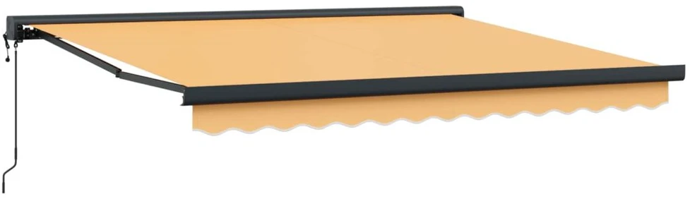Ištraukiama markizė Smėlio 500 × 300 cm Audinys ir metalas