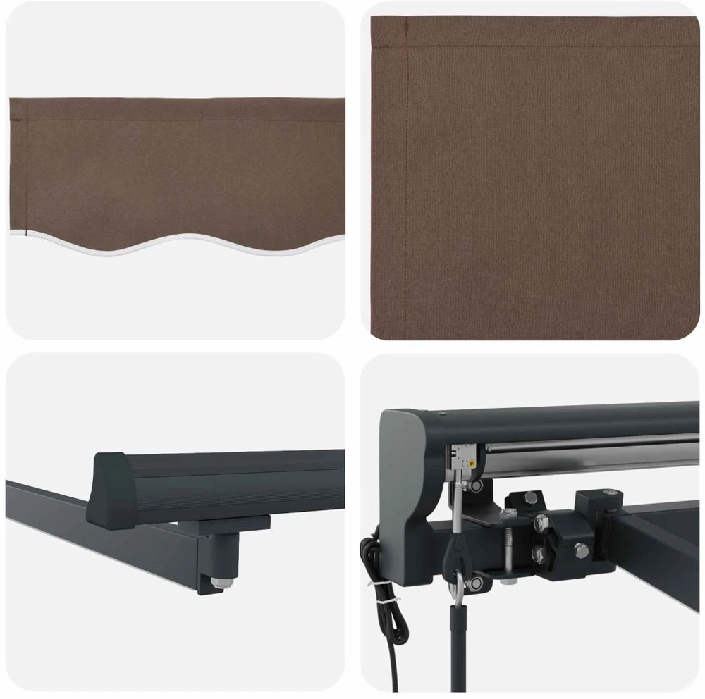 Ištraukiama markizė Taupe 3 x 2,5 m Poliesteris ir aliuminis