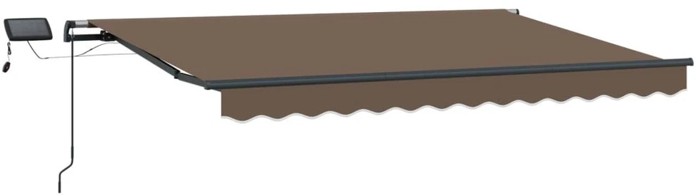Ištraukiama markizė Taupe 350 x 250 cm Audinys ir aliuminis
