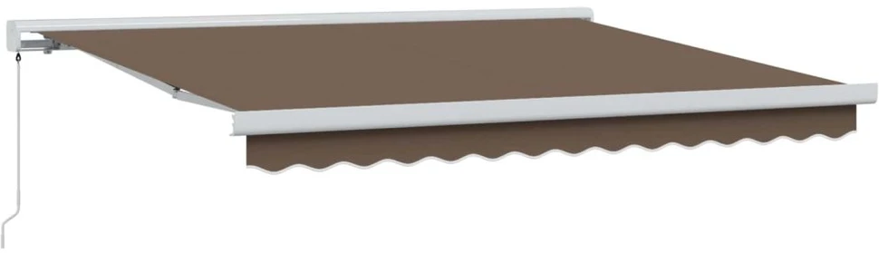 Ištraukiama markizė Taupe 500 × 300 cm Audinys ir aliuminis