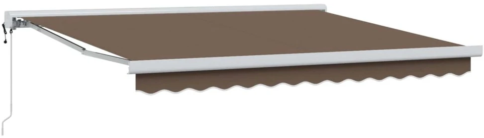 Ištraukiama markizė Taupe 500 × 300 cm Audinys ir metalas