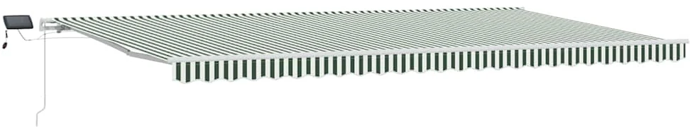Ištraukiama markizė Žalia ir balta 600 × 350 cm