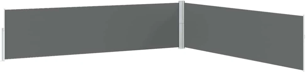 Ištraukiama šoninė kiemo pertvara, antracito, 170x1200cm