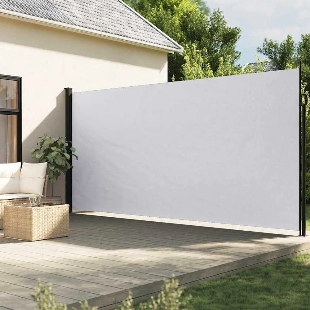 Ištraukiama šoninė markizė, baltos spalvos, 220x500cm