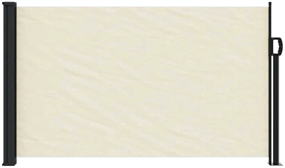Ištraukiama šoninė markizė, kreminės spalvos, 120x500cm