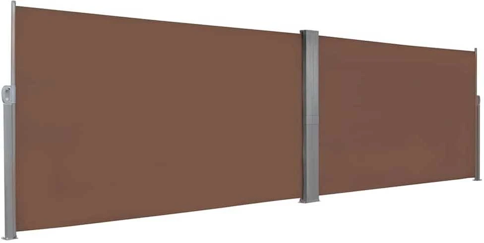 Ištraukiama šoninė pertvara, 160x600cm, ruda