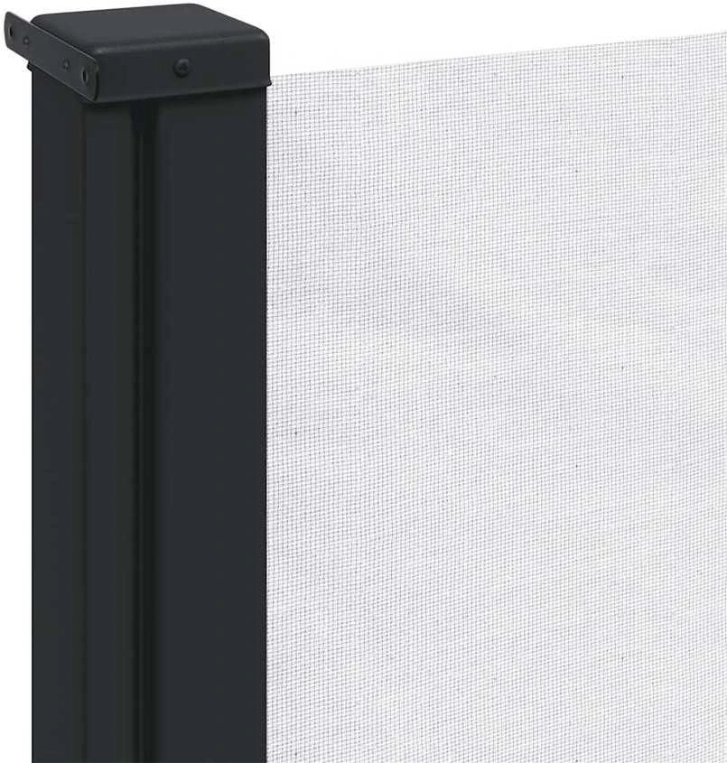 Ištraukiama šoninė pertvara, baltos spalvos, 120x600cm