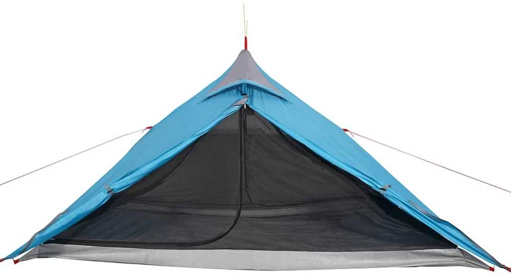 Stovyklavimo palapinė, mėlyna, vienvietė, tipi dizaino