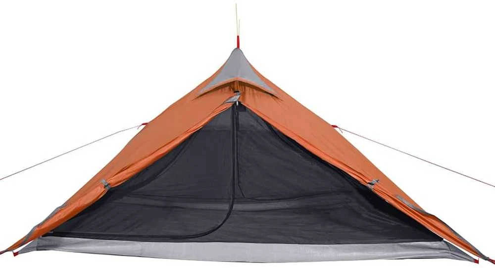 Stovyklavimo palapinė, oranžinė, vienvietė, tipi dizaino