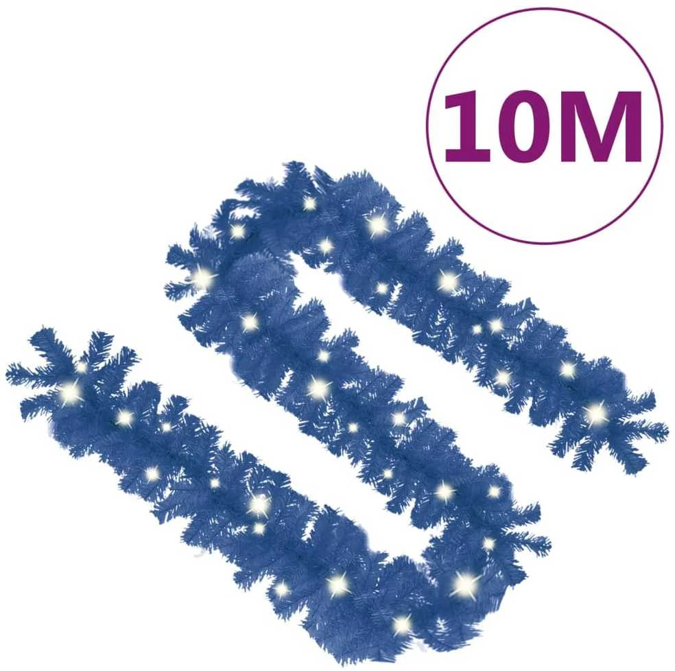 Kalėdinė girlianda su LED lemputėmis, mėlynos spalvos, 10m