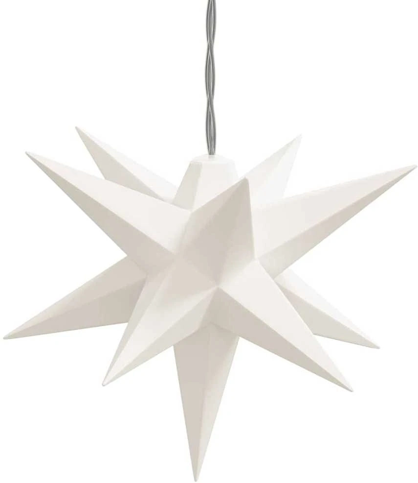 Kalėdinis šviestuvas, baltos spalvos, 10cm, 10 LED lempučių