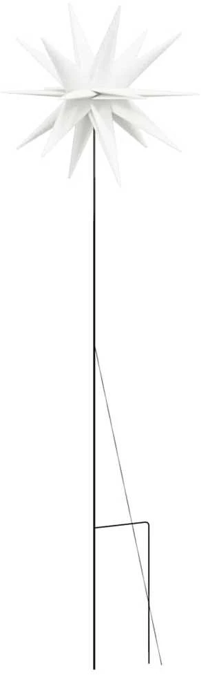 Kalėdinis šviestuvas su kuoliuku ir LED, baltas, 57cm