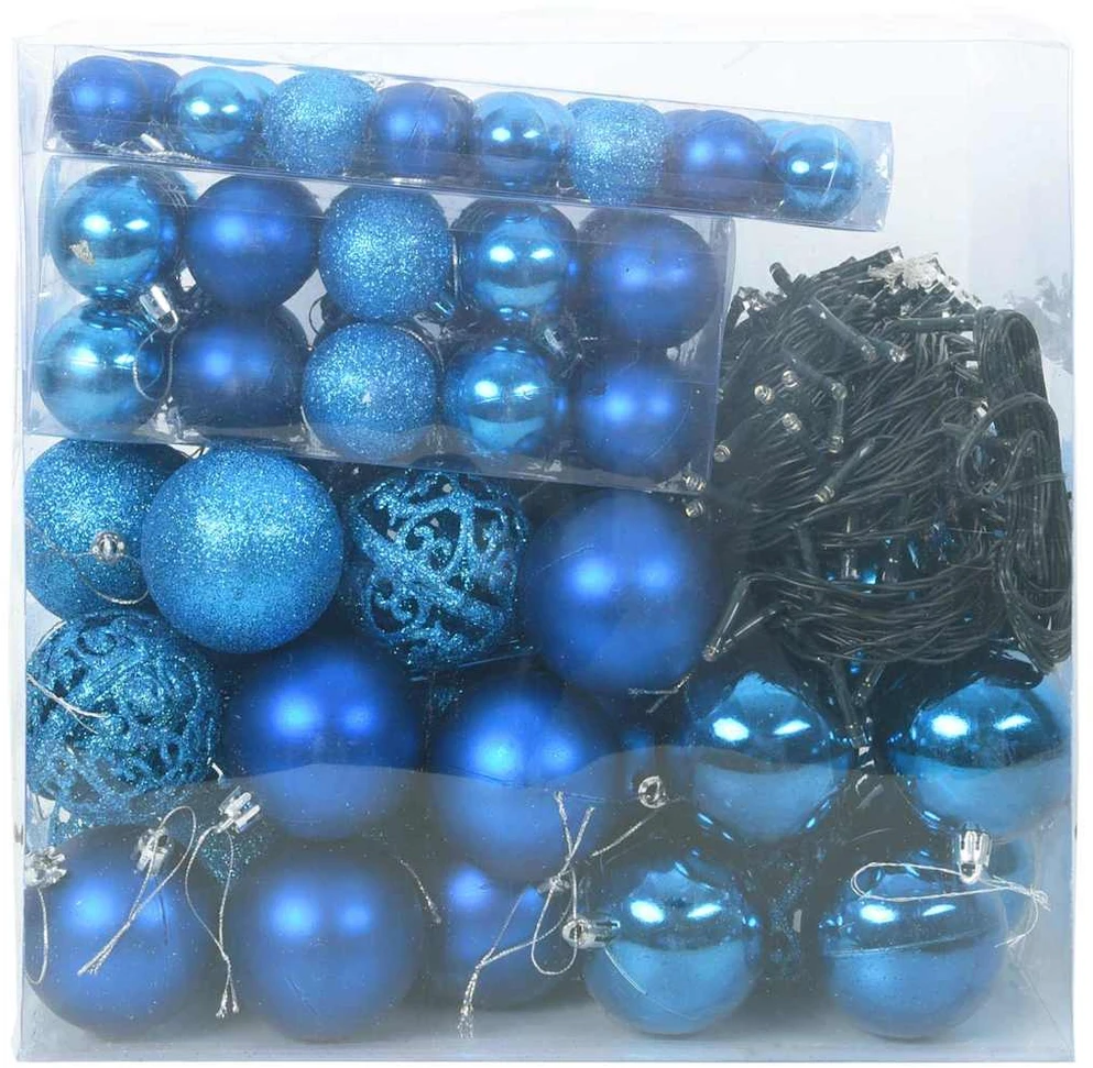 Kalėdinių Kraitės Rinkinys 120 vnt. 300 LED Šilta balta Ø 6 cm