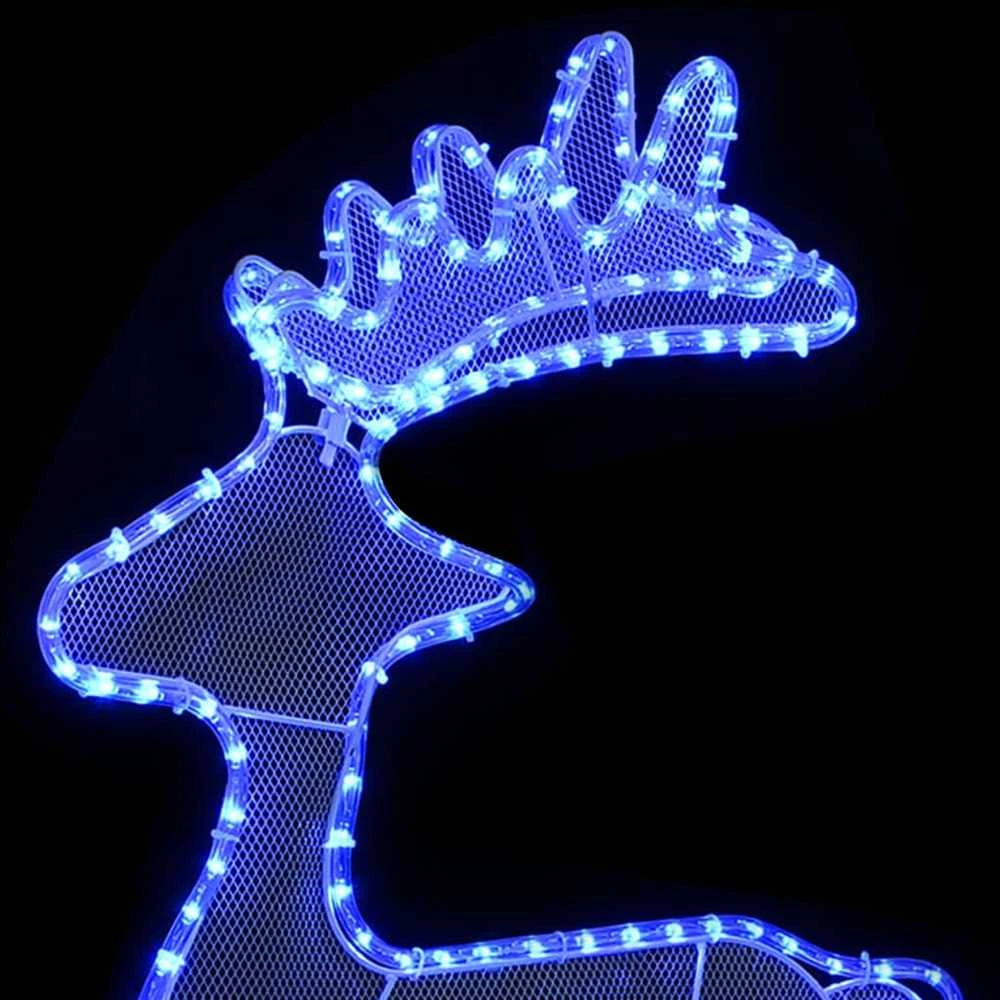 Kalėdų dekoracija elnias, 60x24x89cm, 306 LED, tinklinė