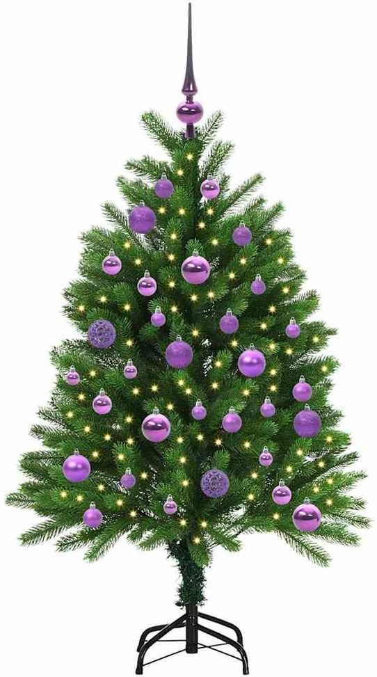 Kalėdų eglutė su 150 LED s stovu Žalia 120 cm PE