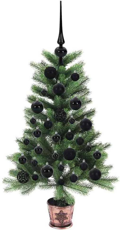 Kalėdų eglutė su 150 LED s stovu Žalia 90 cm PE