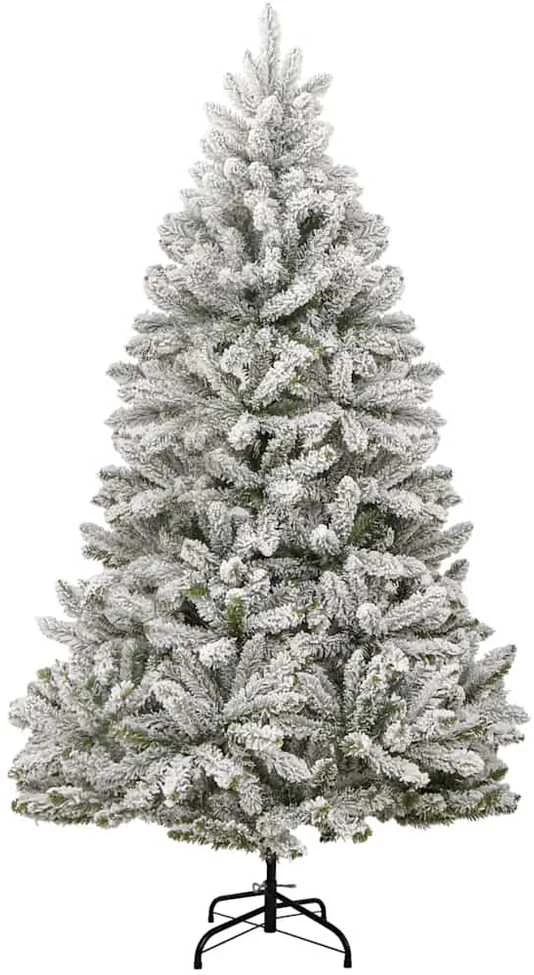 Kalėdų eglutė su šarnyrinėmis šakomis/LED/žaisliukais, 210cm
