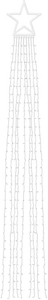 Kalėdų eglutės girlianda, šilta balta, 375cm, 320 LED lempučių