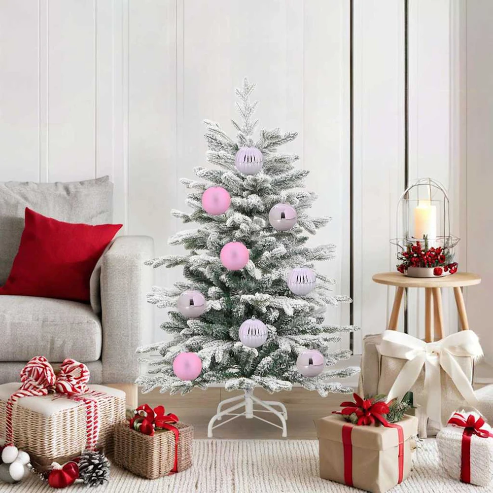 Kalėdų Burbulų Rinkinys XL 15 vnt. Rožinė Ø 10 cm Plastmasė