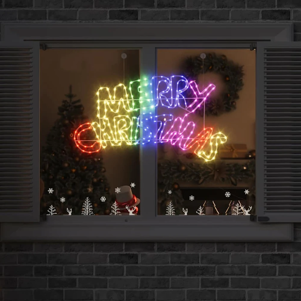 Kalėdų ženklas 240 LED Įvairiaspalvis 99,5 x 54 cm PVC