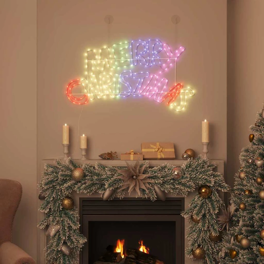 Kalėdų ženklas 240 LED Įvairiaspalvis 99,5 x 54 cm PVC