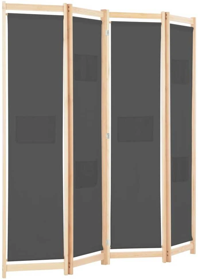 Kambario pertvara, 4 d., pilkos sp., 160x170x4cm, audinys