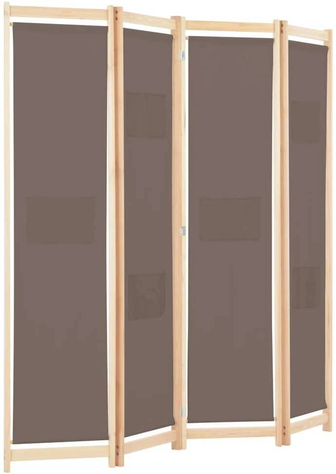 Kambario pertvara, 4 d., rudos sp., 160x170x4cm, audinys