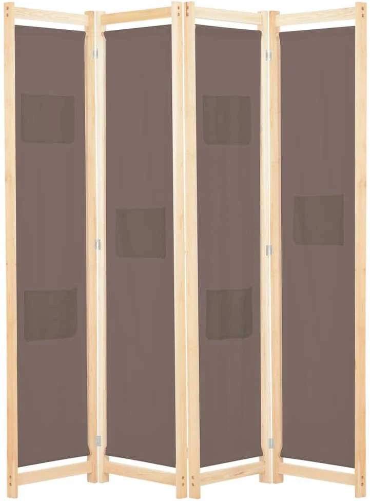 Kambario pertvara, 4 d., rudos sp., 160x170x4cm, audinys